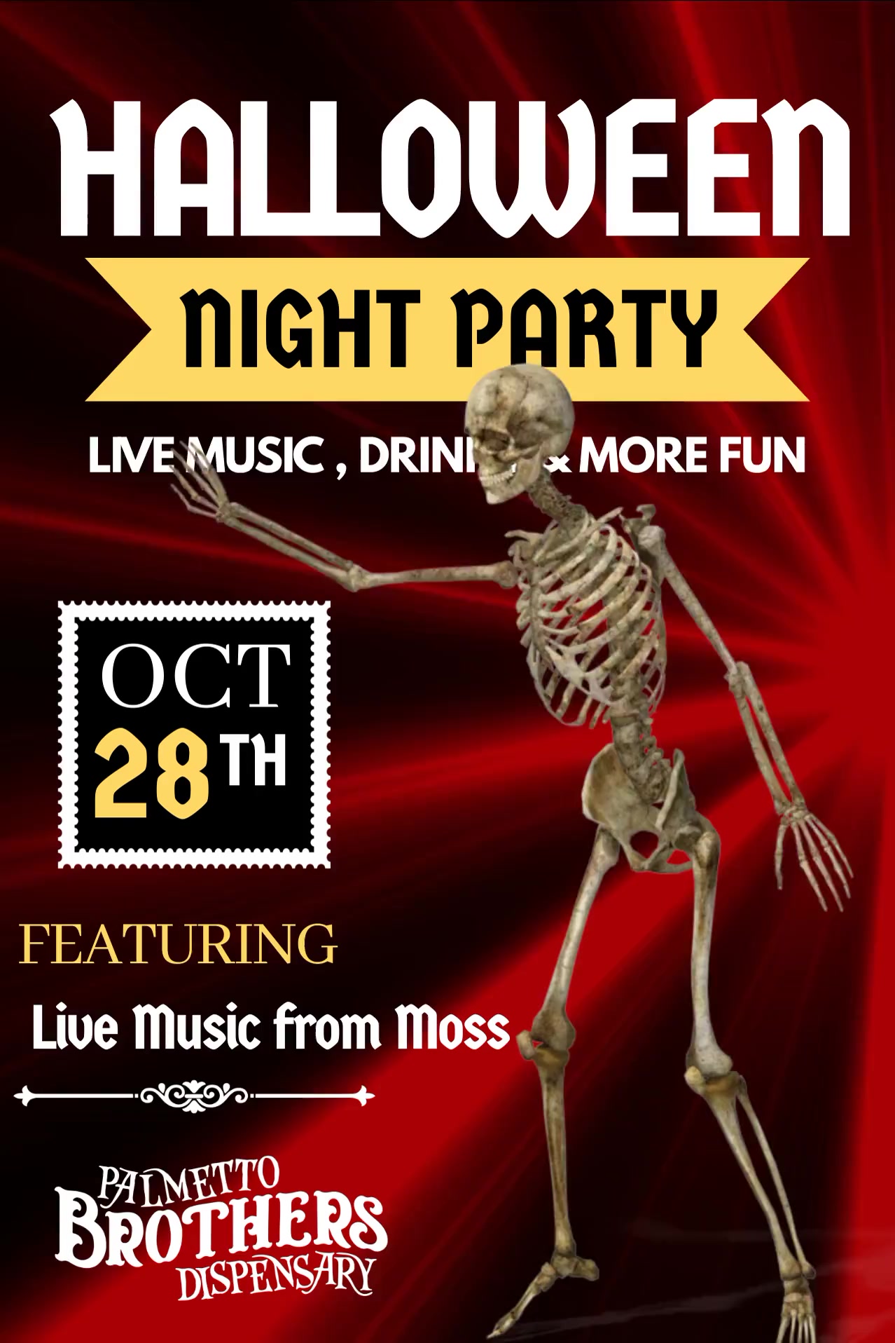 Halloween Party at Palmetto Brothers Dispensary w/ Moss!