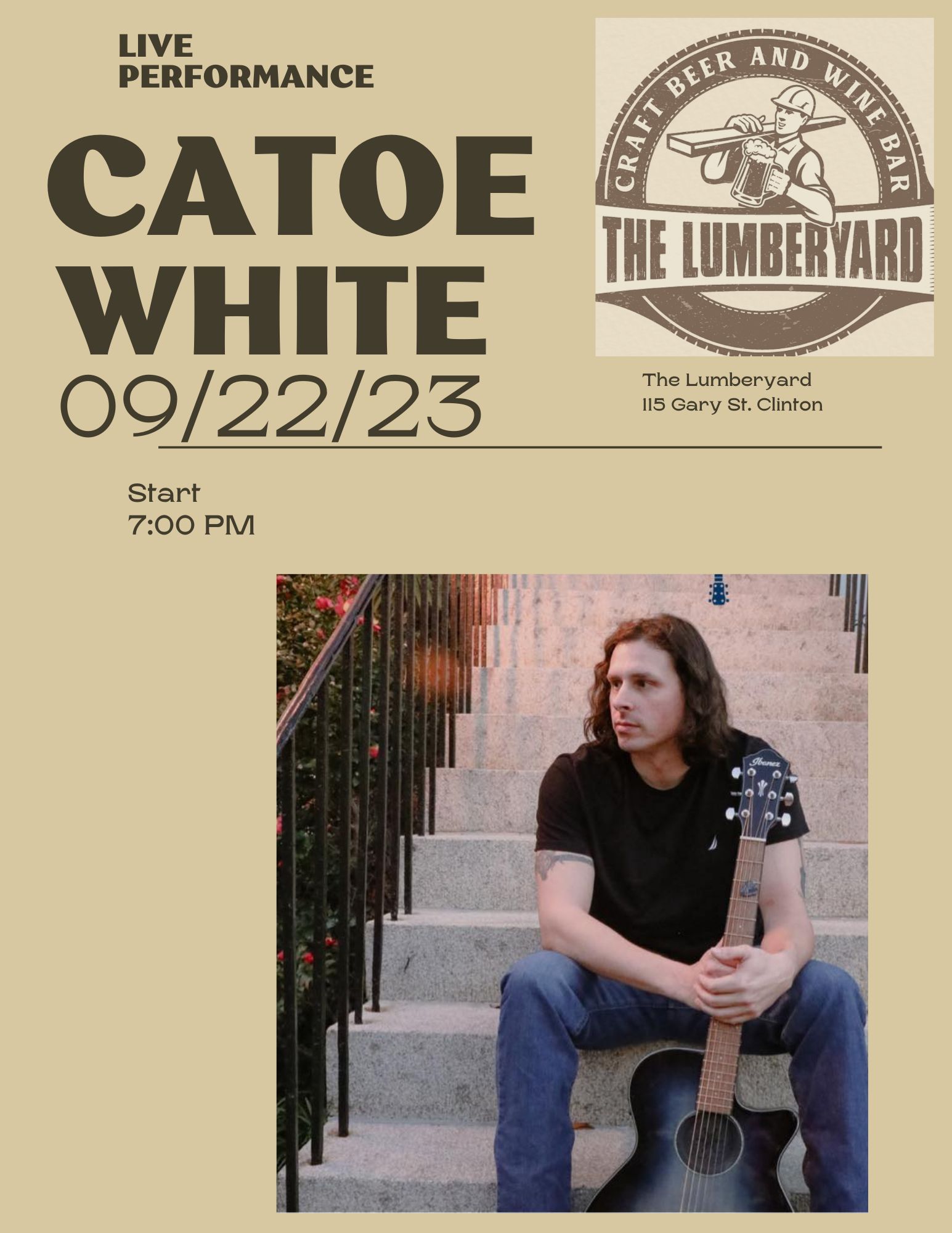 🎶🎤 Catoe White Returns: Live at The Lumberyard! 🎤🎶