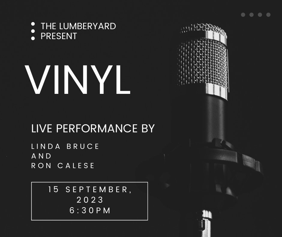 🎶🎤 Live Music with Vinyl: Linda Bruce and Ron Calese! 🎤🎶