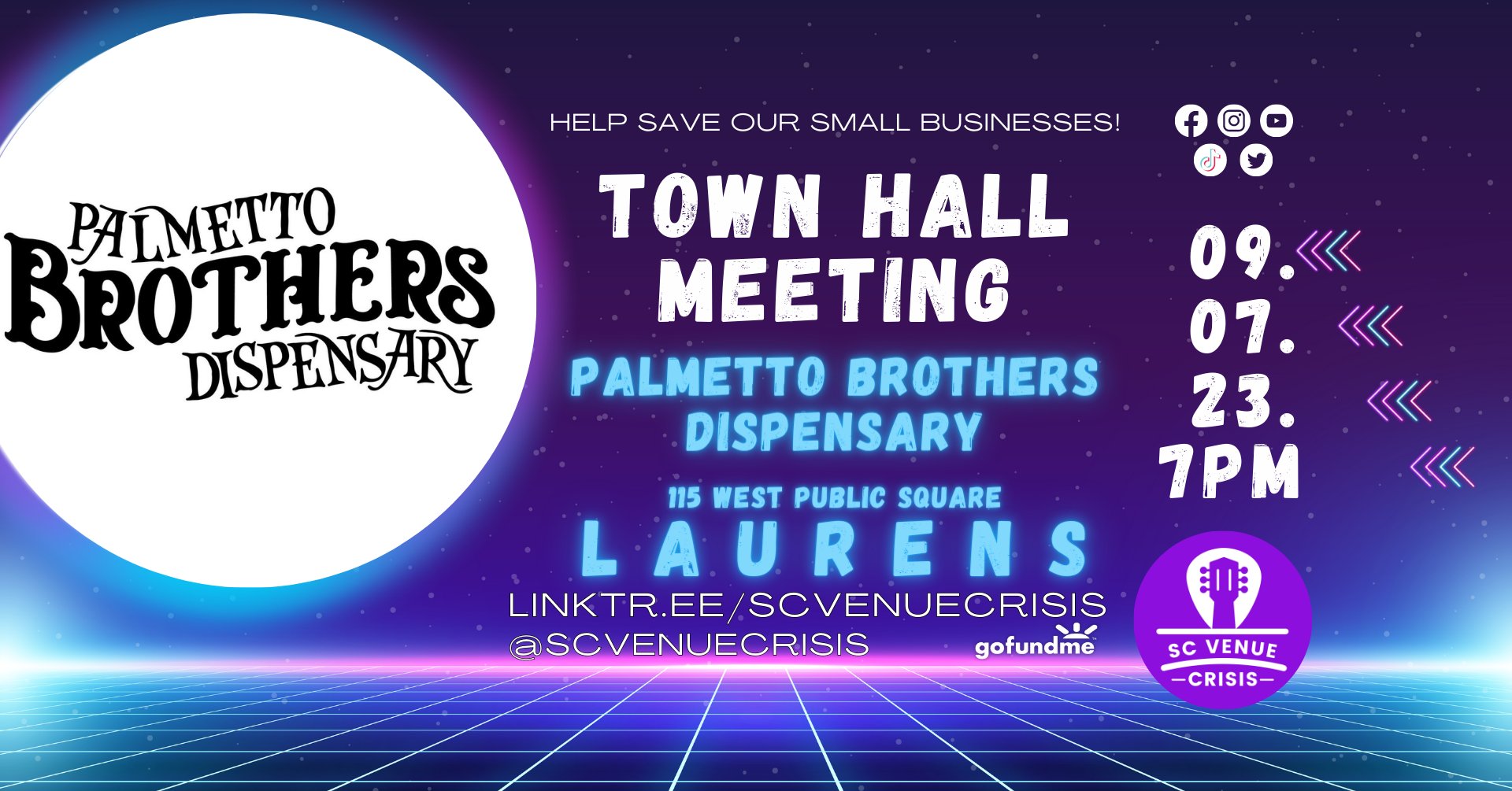 Town Hall Meeting - Palmetto Brothers Dispensary