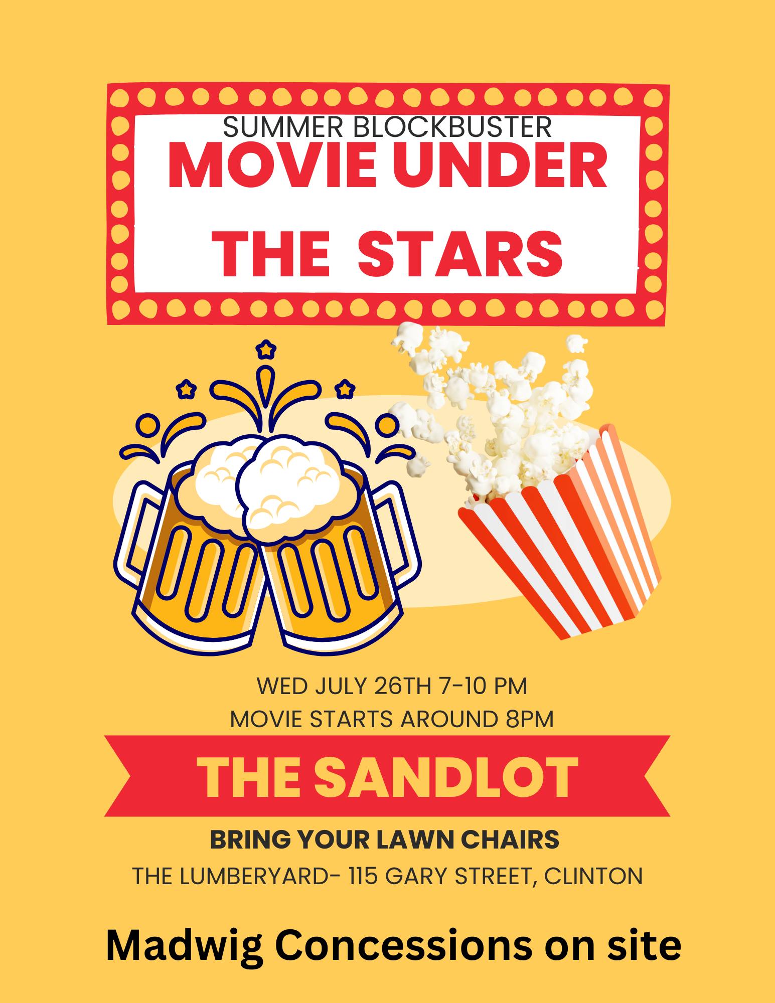 Summer Blockbuster Spectacular: Movies Under the Stars! 🎬 Featuring "The Sandlot" 🎬